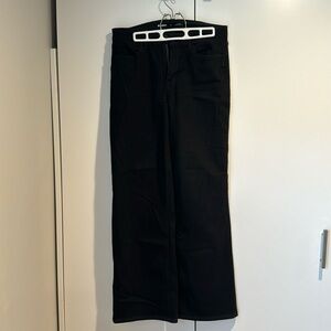 Old navy black high rise wide leg jean.